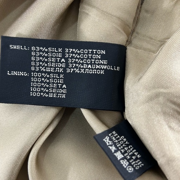 Ralph Lauren Black Label Silk Ruffle Skirt Gold Beige Silk Lined‎ Women’s 6 EUC - Picture 11 of 15